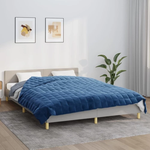 Κουβέρτα Βαρύτητας Μπλε 220 x 235 εκ. 11 κ. Υφασμάτινη Μπλε 350800