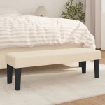 Πάγκος Κρεμ 100x30x30 εκ. Υφασμάτινος Κρεμ 346649