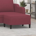Υποπόδιο Μπορντό 70 x 55 x 41 εκ. Υφασμάτινο Κόκκινο 349309