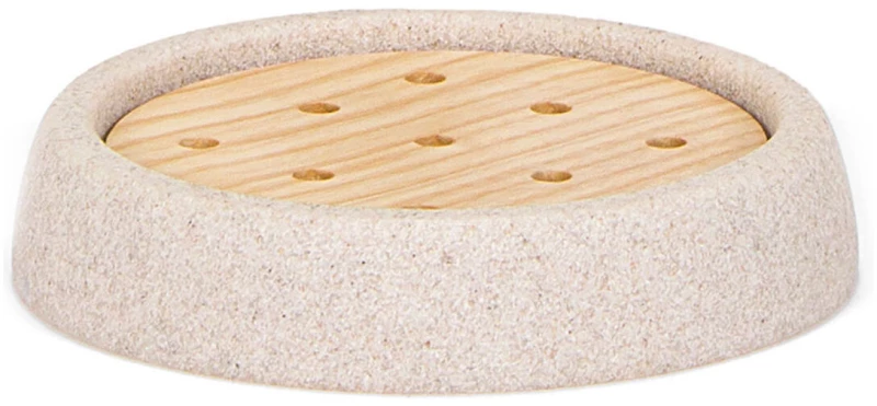 σαπουνοθήκη Andrea House Φρέσνο Ψαμμίτης (Ø 10,5 x 2 cm) S7919638