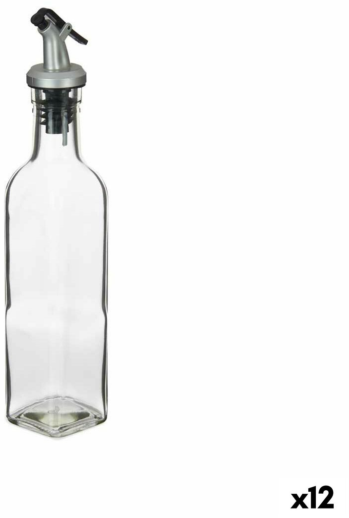 Λαδιέρα Διαφανές Γυαλί Χάλυβας 250 ml (12 Μονάδες) S3628387