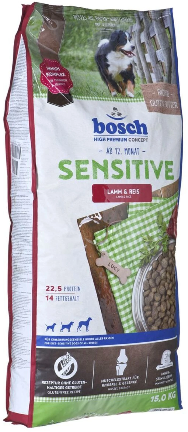 Φαγητό για ζώα BOSCH Ενηλίκων Αρνί 15 kg S9109922