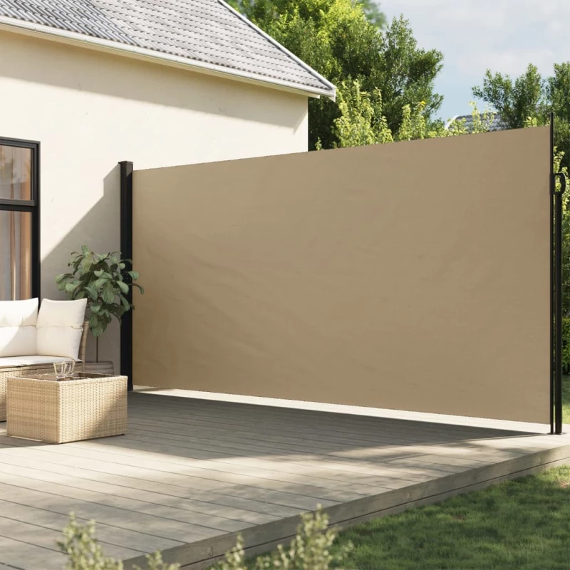 Σκίαστρο Πλαϊνό Συρόμενο Μπεζ 220 x 500 εκ. Μπεζ 4004480