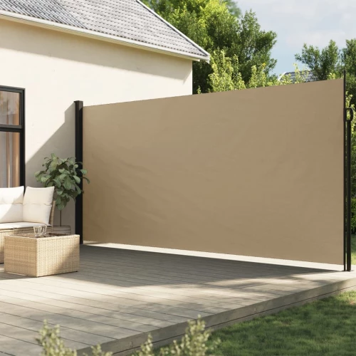 Σκίαστρο Πλαϊνό Συρόμενο Μπεζ 220 x 500 εκ. Μπεζ 4004480