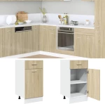 Ντουλάπι με Συρτάρι Sonoma Δρυς 40x46x81,5 εκ. Μοριοσανίδα Καφέ 847493