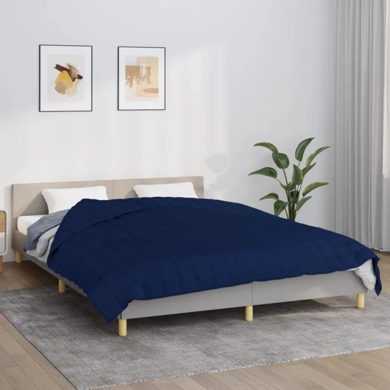 Κουβέρτα Βαρύτητας Μπλε 220 x 240 εκ. 11 κ. Υφασμάτινη Μπλε 3154808