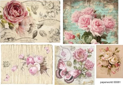 Χαρτί DECOUPAGE A3 PAPERWORLD 0081