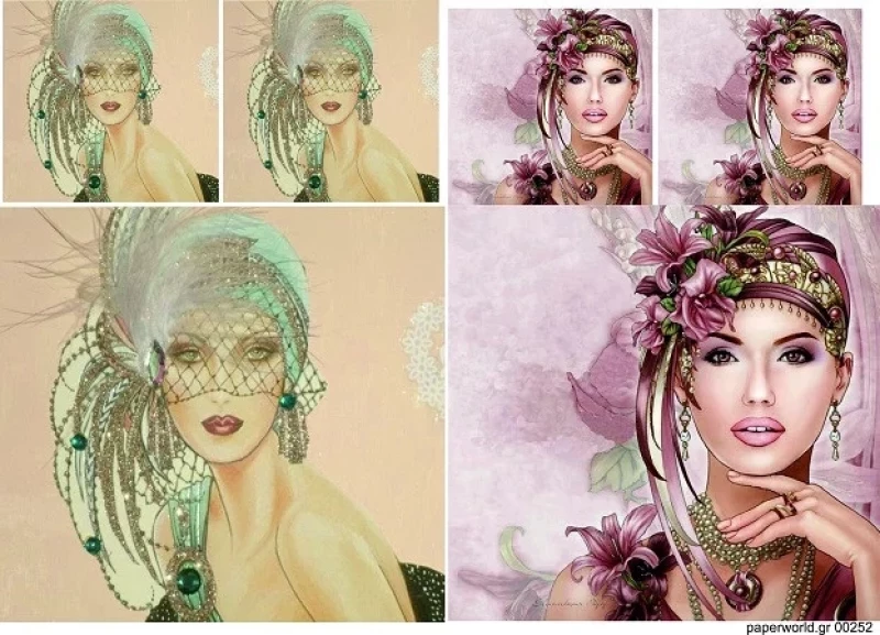 Χαρτί DECOUPAGE A3 PAPERWORLD 0252