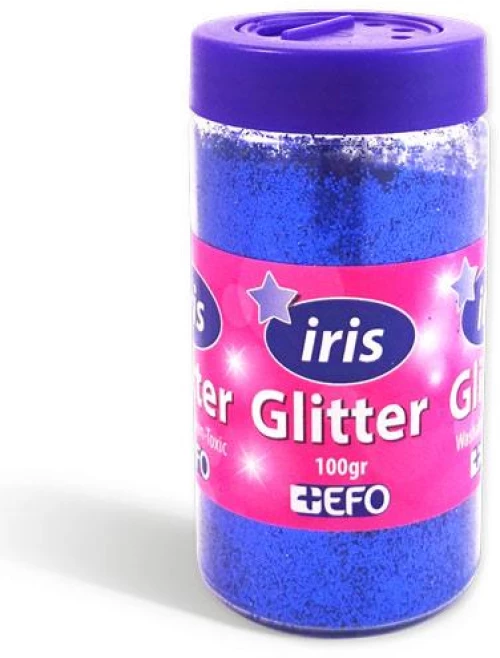 Χρυσόσκονη glitter μπλε IRIS 100gr