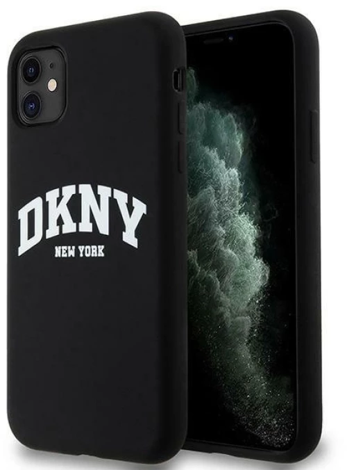 DKNY Θήκη Liquid Silicone Arch Logo MagSafe iPhone 11 Black