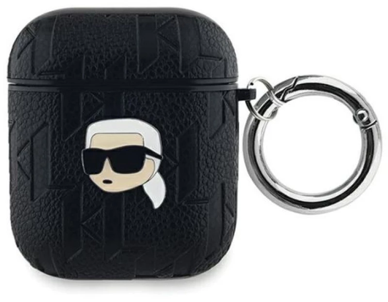 Karl Lagerfeld Θήκη PU Embossed Karl Head Case for AirPods 1/2 Black