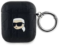 Karl Lagerfeld Θήκη PU Embossed Karl Head Case for AirPods 1/2 Black