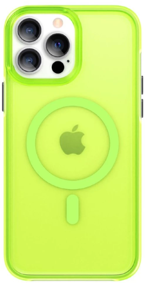 Kingxbar Μαγνητική Θήκη PQY Fluorescence Series (MagSafe Compatible) for iPhone 13 Pro Green