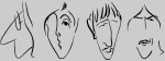 Beatles Caricature Plus Size T-shirt - WHITE