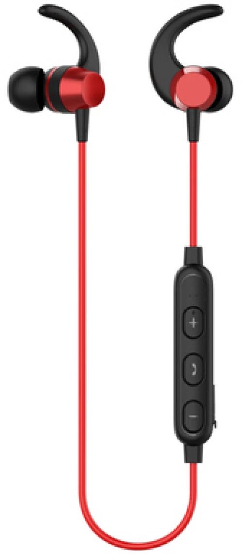 YISON earphones E14 με μαγνήτη, Bluetooth, 10mm, 65mAh, κόκκινα