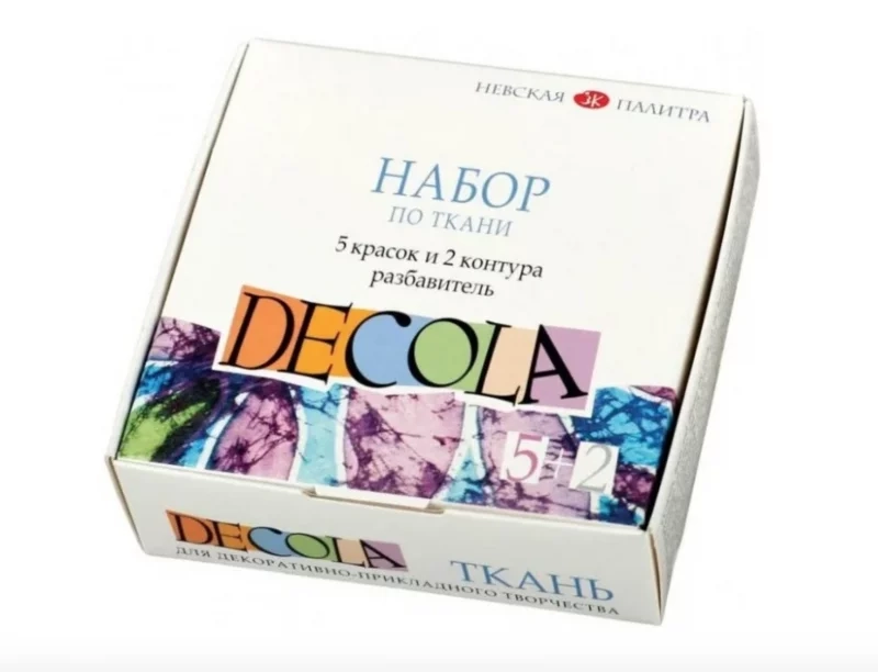 Χρώματα για ύφασμα DECOLA σετ 7 τεμαχίων, 4141177