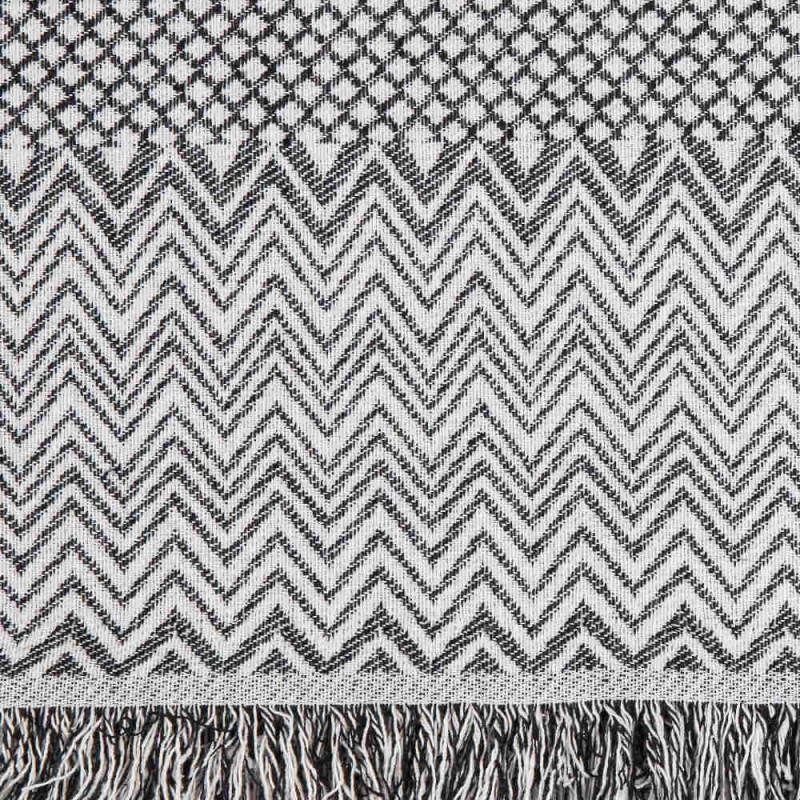 Ριχτάρι Τριθέσιο (180x300) Tribal Μαύρο Βαμβακερό Borea