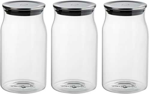 Luigi Ferrero Vienna FR-4115 Βάζο σετ 3 τμχ Διάφανο 1.05L