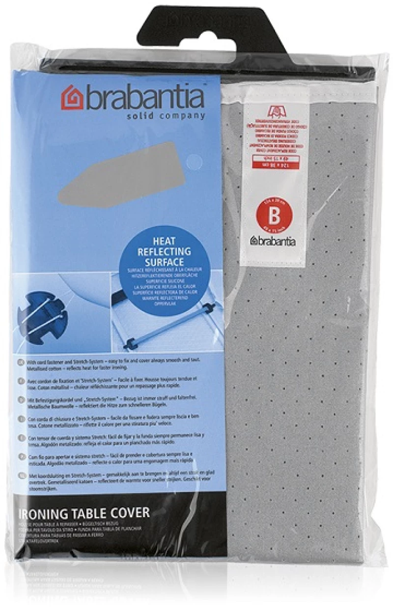 Brabantia 90300151 Κάλυμμα σιδερώστρας B 124x38cm, 2mm, Metallised