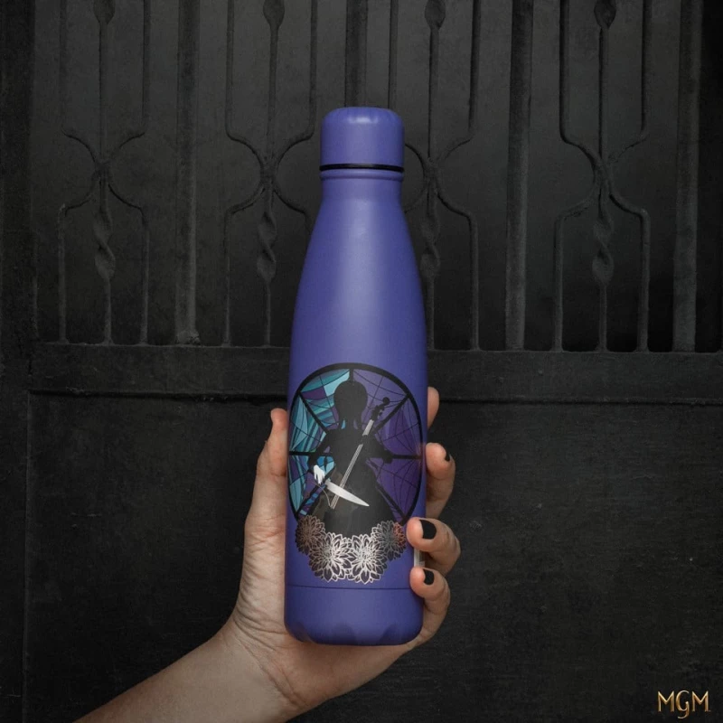 Wednesday - Waterbottle 500ml Thermo + Double Wall - Wednesday with Cello / Toys