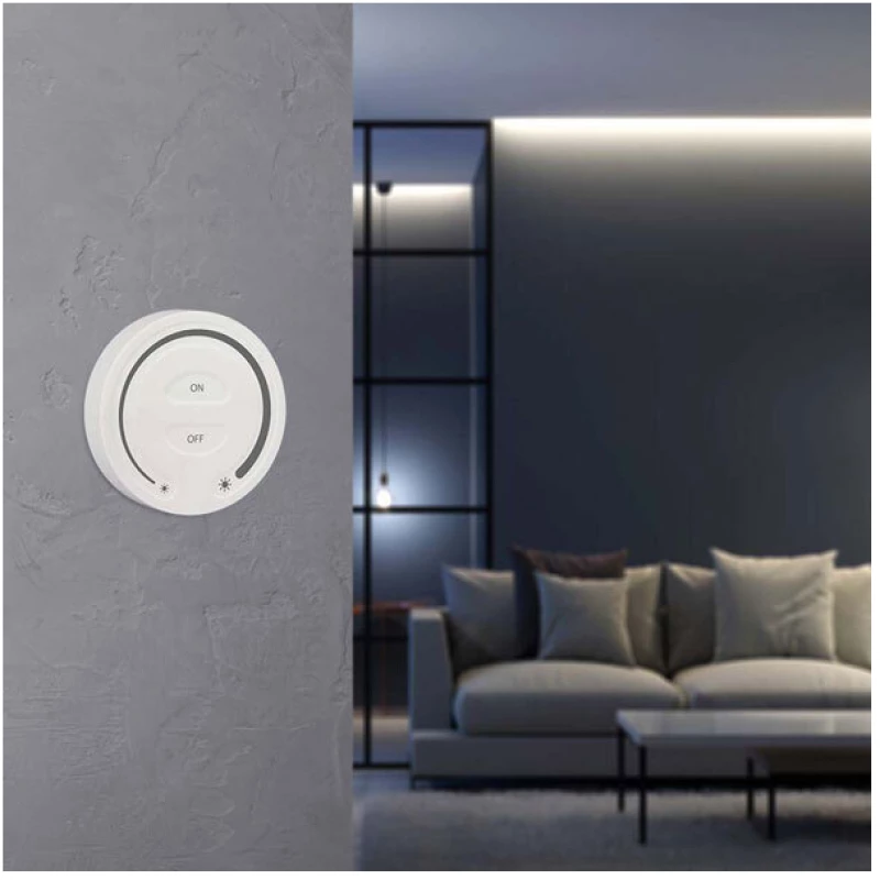 V-TAC Επιτοίχιο Dimmer Αφής για Μονόχρωμες Ταινίες LED Άσπρο 2919