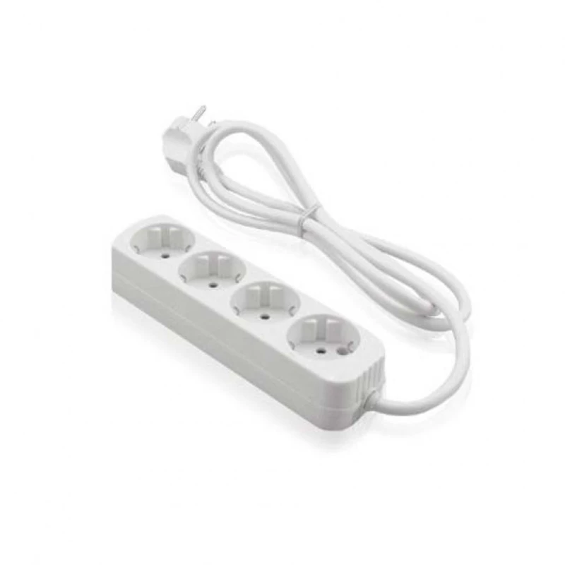 Πολύπριζο Με Καλώδιο 3x1mm 1.5m 4 Θέσεων Λευκό 80-00102