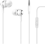 PURO Ακουστικό Στεροφωνικό Handsfree Chrome άσπρο