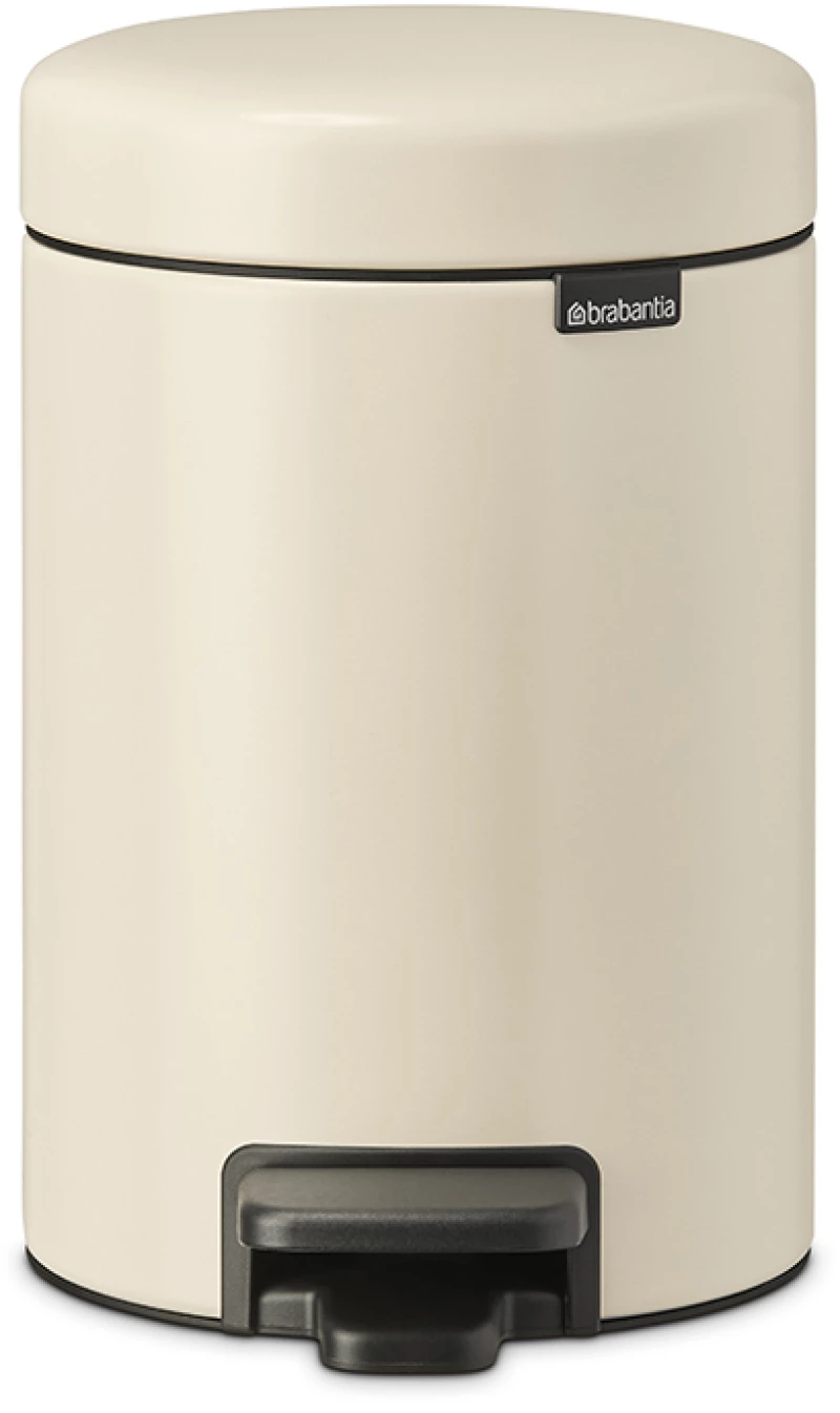 Brabantia 1005523 Κάδος με πεντάλ 3L, Soft Beige
