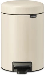 Brabantia 1005523 Κάδος με πεντάλ 3L, Soft Beige