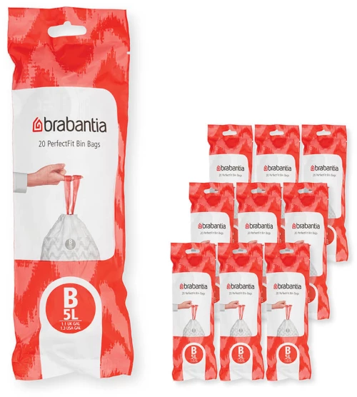 Brabantia 1005564 PerfectFit Slide/Paper Bin B, 5L, 200 τμχ