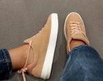 Sneakers καστόρι ροζ