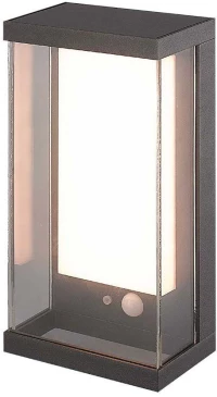 V-TAC Ηλιακό Επιτοίχιο Φωτιστικό Κήπου LED 1W 95lm IP54 με Αισθητήρα Κίνησης PIR Ζεστό Λευκό Σκούρο Γκρι Σώμα 23033
