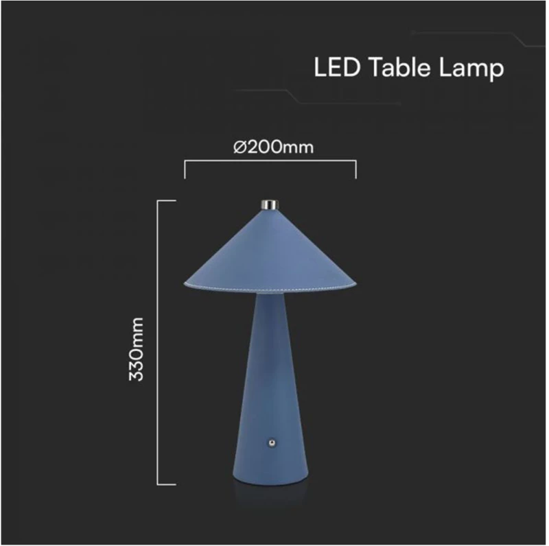 3W LED MAGNETIC TABLE LAMP WITH BATTERY 4000mAh CCT: 3IN1 BLUE BODY DIMMABLE