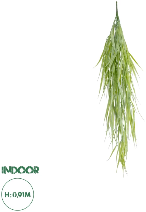 GloboStar® Artificial Garden HANGING CORN GRASS  20827 Τεχνητό Διακοσμητικό Κρεμαστό κλαδί Καλαμπόκι Μ23 x Π10 x Υ91cm