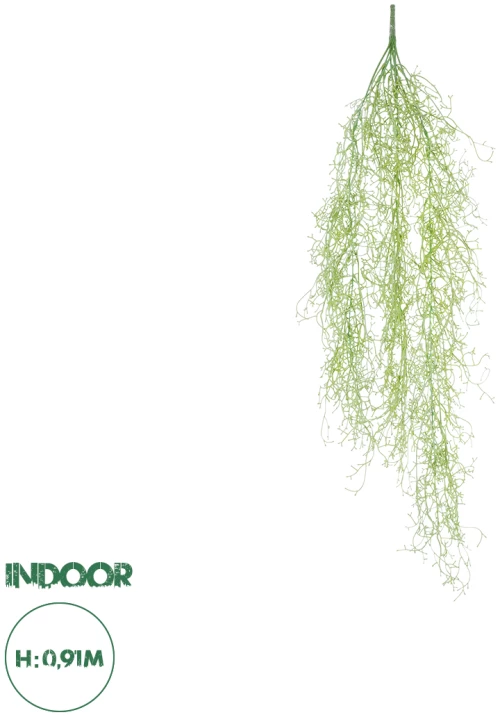 GloboStar® Artificial Garden HANGING AIR GRASS 20819 Τεχνητό Διακοσμητικό Κρεμαστό Φυτό Air Grass Μ22 x Π10 x Υ91cm
