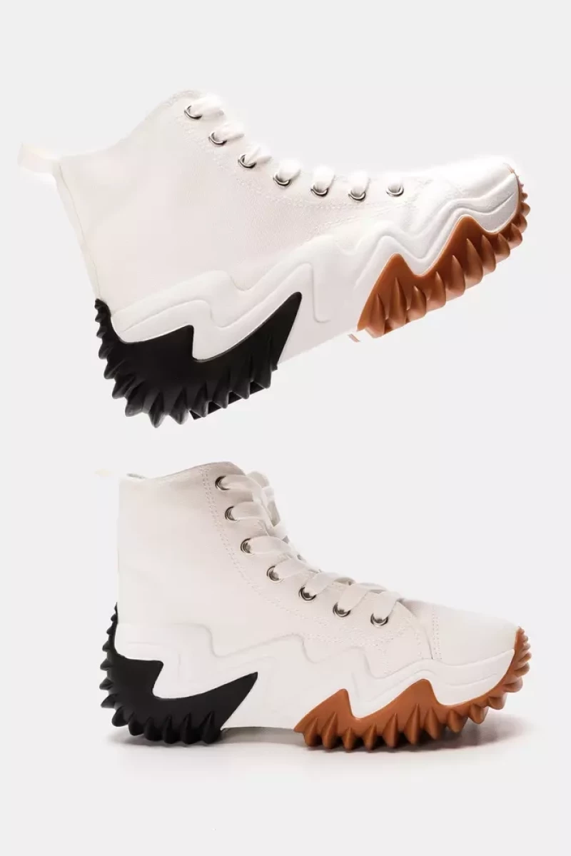 Luigi - Γυναικεία Sneakers Πάνινα Τρακτερωτά 3607704 Λευκό