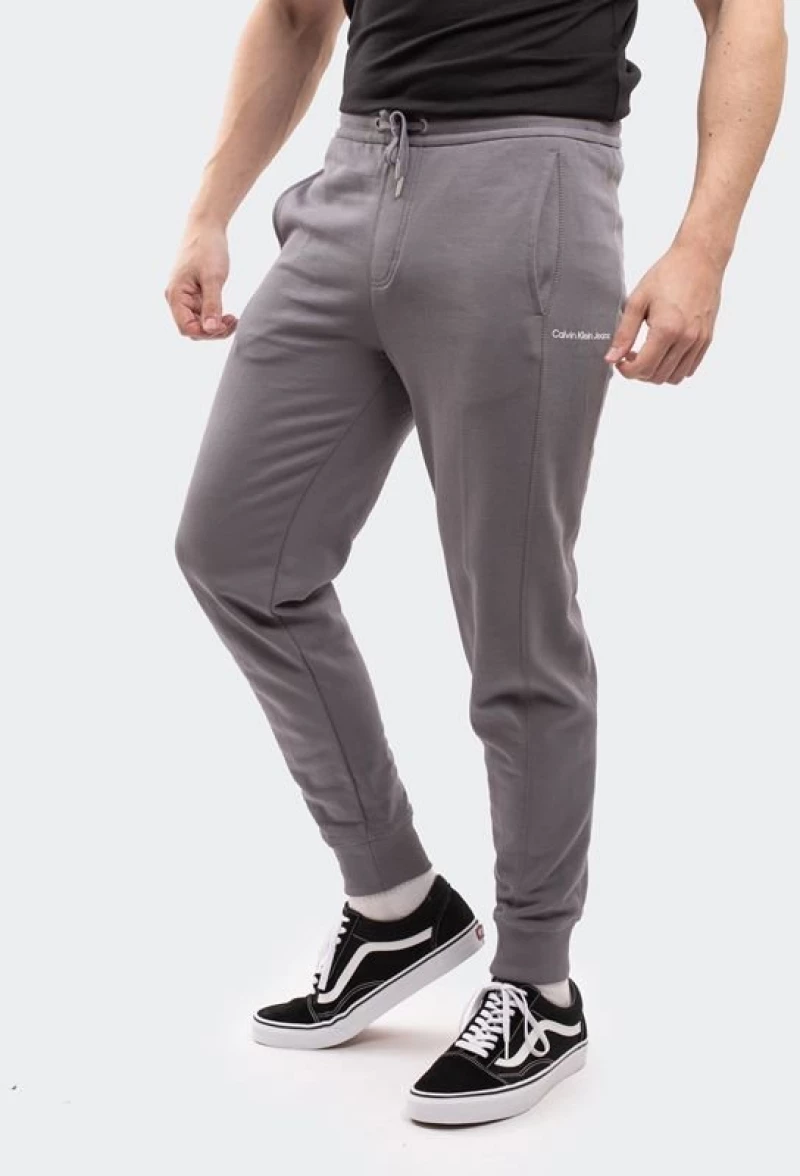 Calvin Klein - Παντελόνι Φόρμας με Λάστιχο J30J319931-PTP Γκρι