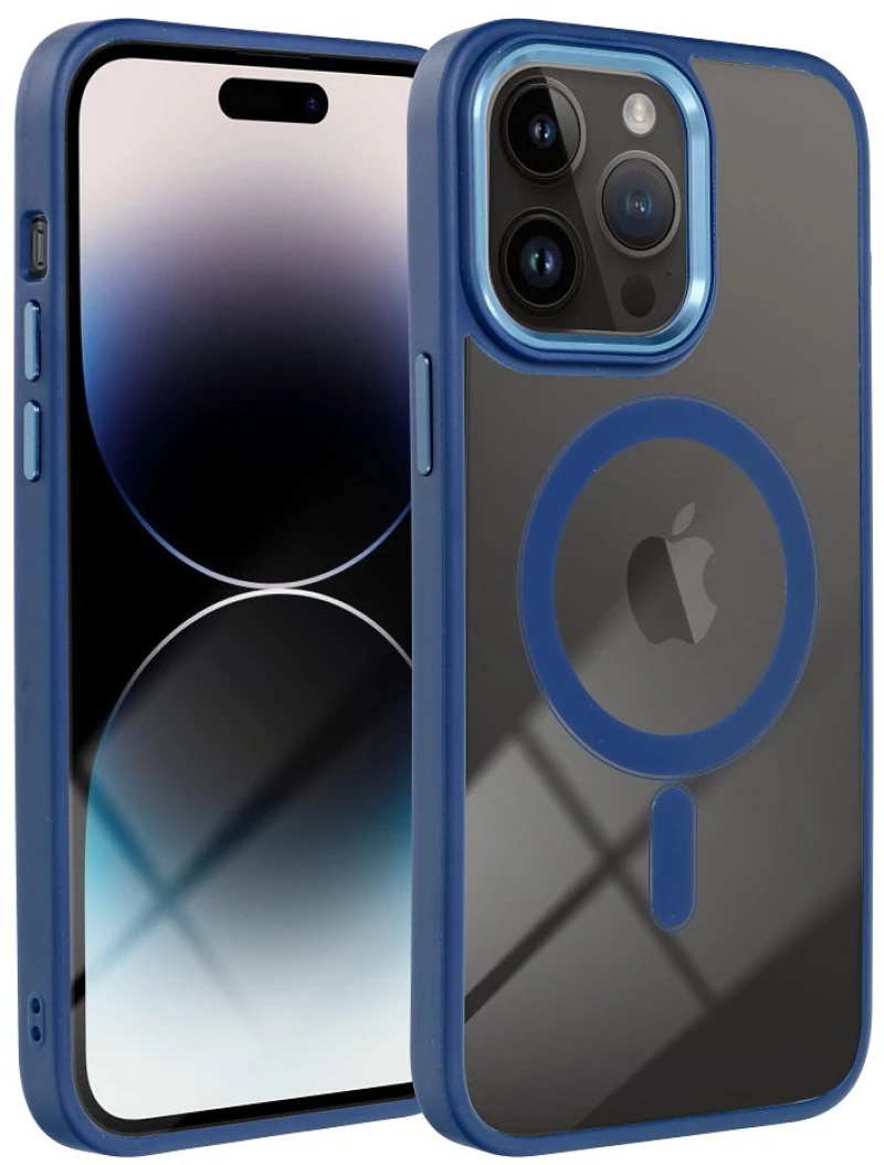 APPLE iPhone 15 Pro - ΘΗΚΗ ΣΙΛΙΚΟΝΗΣ Mag Cover ΜΠΛΕ