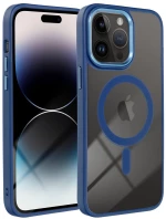 APPLE iPhone 15 Pro - ΘΗΚΗ ΣΙΛΙΚΟΝΗΣ Mag Cover ΜΠΛΕ