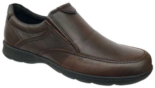 SOFTIES 6174 Καφέ Ανδρικά μοκασίνια