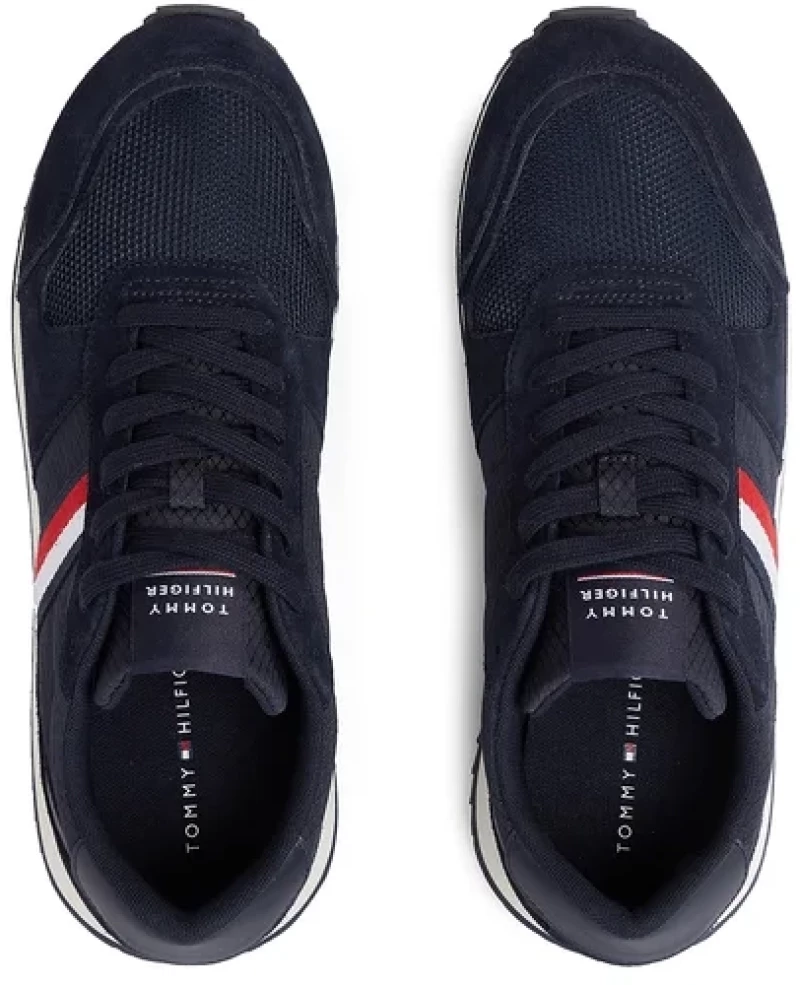 Tommy Hilfiger - Ανδρικά Sneakers Runner Evo Mix FM0FM04699-DW5 Μπλε