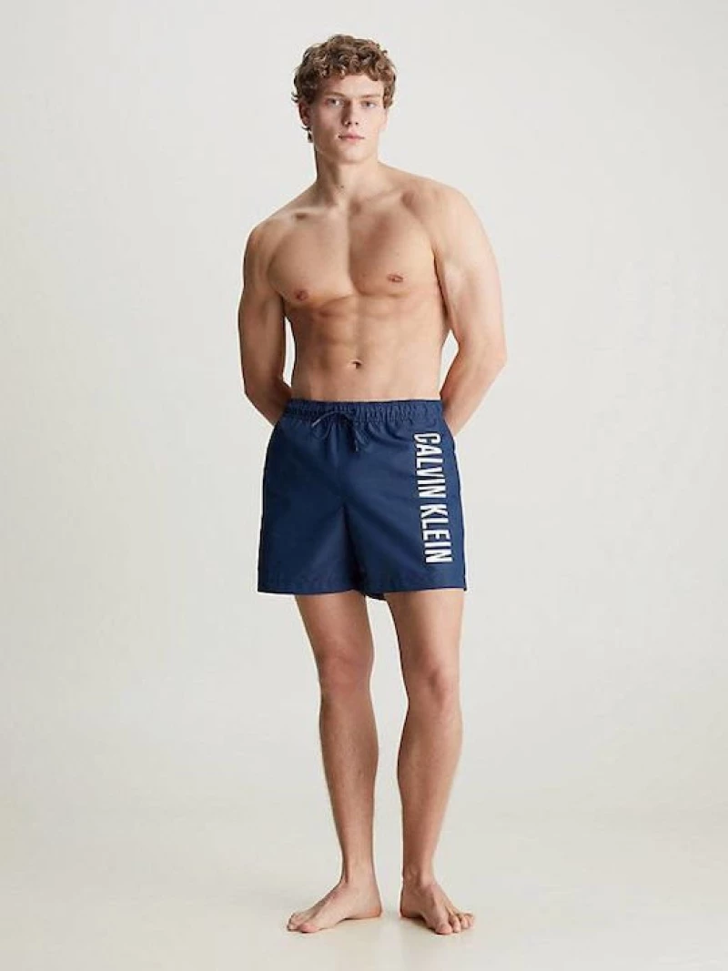 Calvin Klein - Ανδρικό Μαγιό Σορτς KM0KM01004-C7E Μπλέ