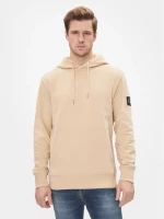 Calvin Klein - Ανδρικό Φούτερ με Κουκούλα J30J323430-AAT Μπεζ