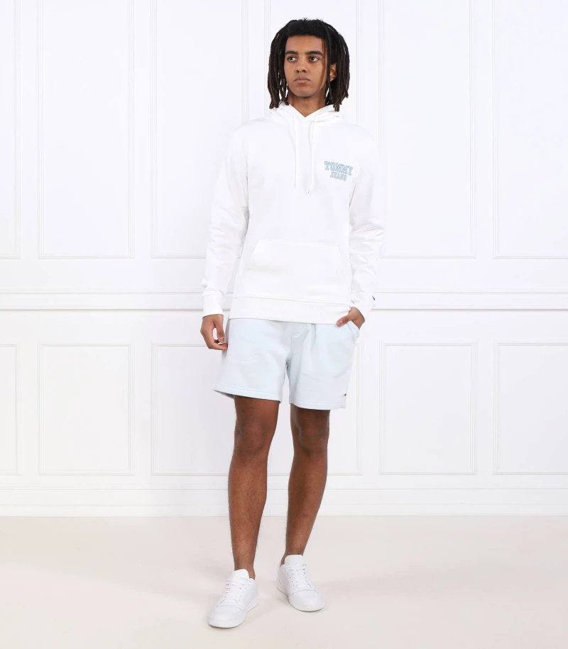 Tommy Hilfiger - Ανδρικό Φούτερ με Κουκούλα DM0DM16365-YBR Λευκό