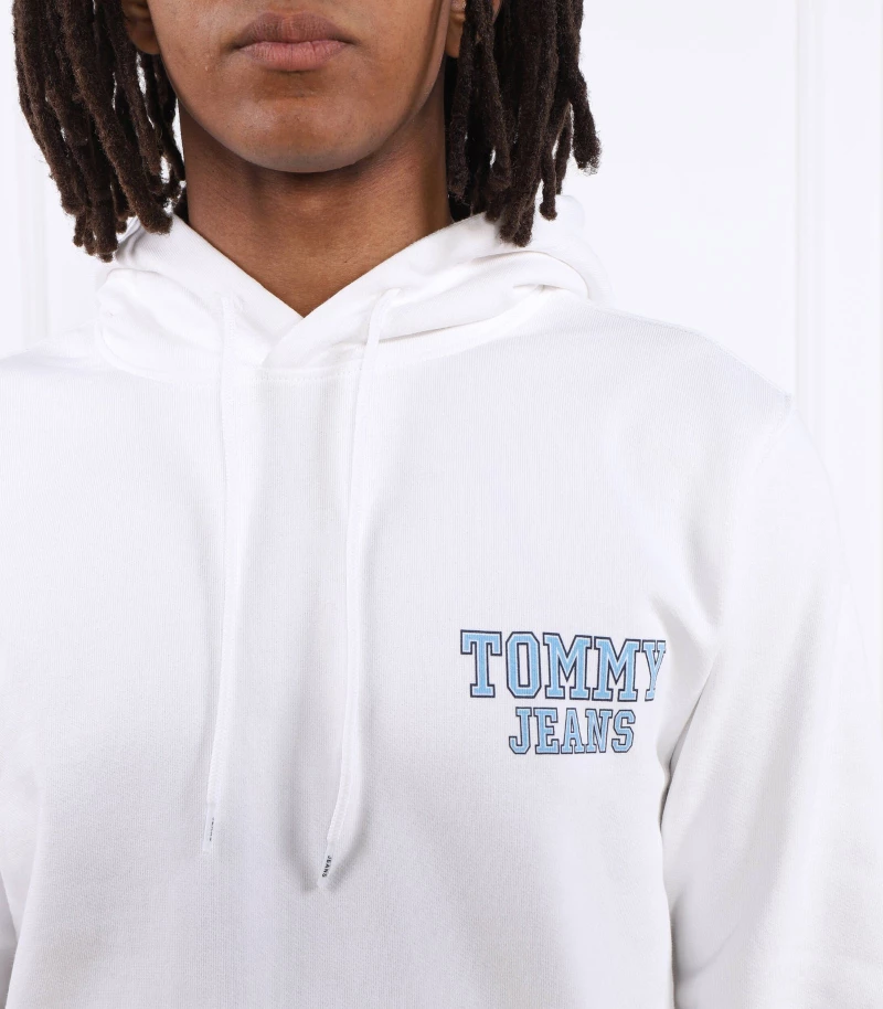 Tommy Hilfiger - Ανδρικό Φούτερ με Κουκούλα DM0DM16365-YBR Λευκό