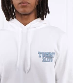 Tommy Hilfiger - Ανδρικό Φούτερ με Κουκούλα DM0DM16365-YBR Λευκό