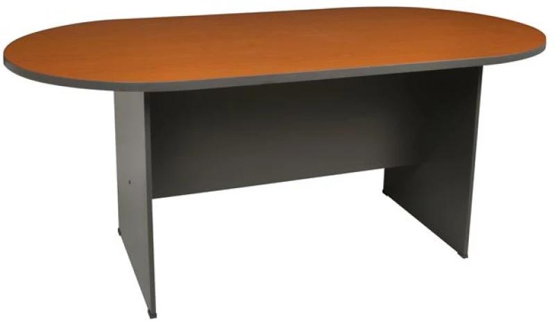 Συνεδρίου oval τραπέζι 240x120cm dg cherry
