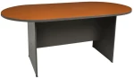 Συνεδρίου oval τραπέζι 240x120cm dg cherry