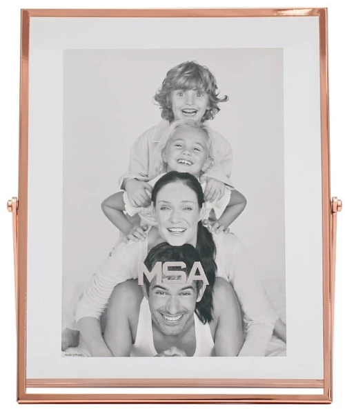 Gaia μεταλλική ροζ κορνίζα για φωτογραφίες 15x20 εκ