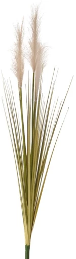 Κλαδί τεχνητό με κρεμ pampas και γκρας 98 εκ